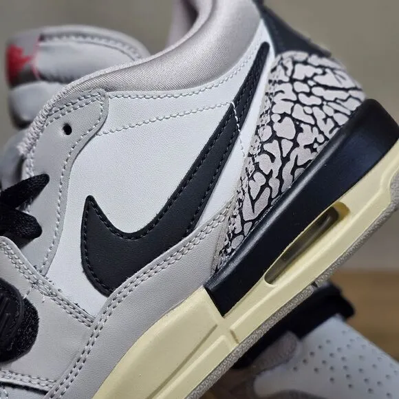 Nike Air Jordan Legacy 312 Low Grey Cement Women's 7.5 Black White CD9054-101 SE