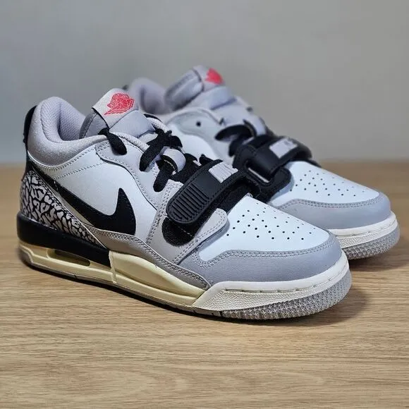 Nike Air Jordan Legacy 312 Low Grey Cement Women's 7.5 Black White CD9054-101 SE