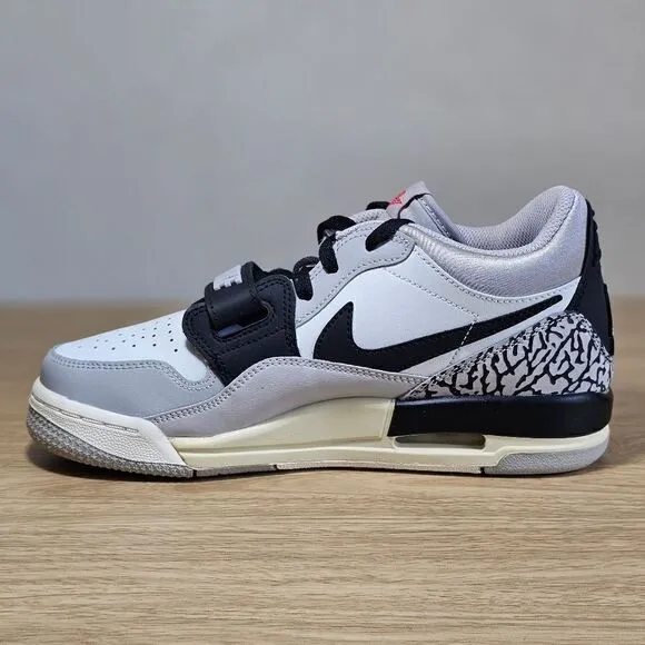 Nike Air Jordan Legacy 312 Low Grey Cement Women's 7.5 Black White CD9054-101 SE