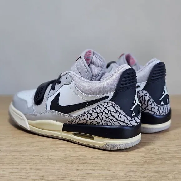 Nike Air Jordan Legacy 312 Low Grey Cement Women's 7.5 Black White CD9054-101 SE