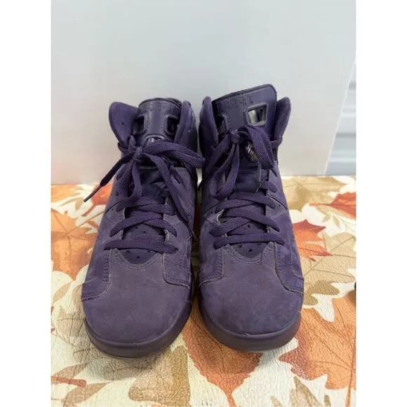 Nike Air Jordan Retro 6 &quot;Purple Dynasty&quot;  Women's Shoes Size 8.5 GS 7Y