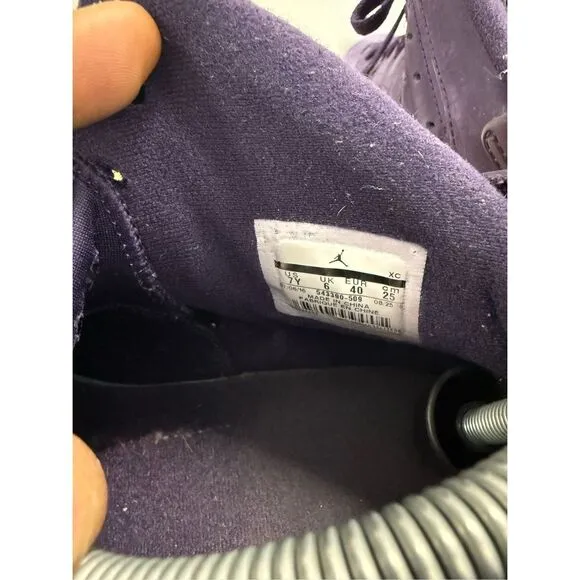 Nike Air Jordan Retro 6 &quot;Purple Dynasty&quot;  Women's Shoes Size 8.5 GS 7Y