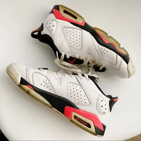 Nike Air Jordan Retro 6 Low Infrared Sneakers 6Y