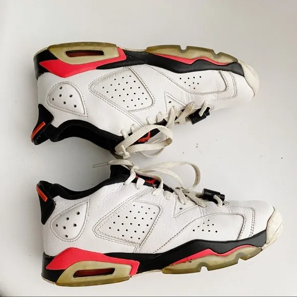 Nike Air Jordan Retro 6 Low Infrared Sneakers 6Y