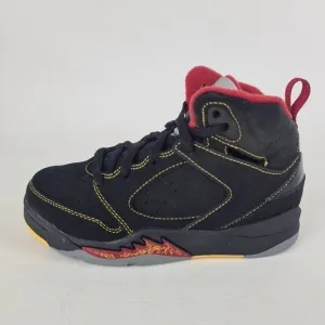 Nike Air Jordan Sixty Plus Black Leather LITTLE KIDS Shoes