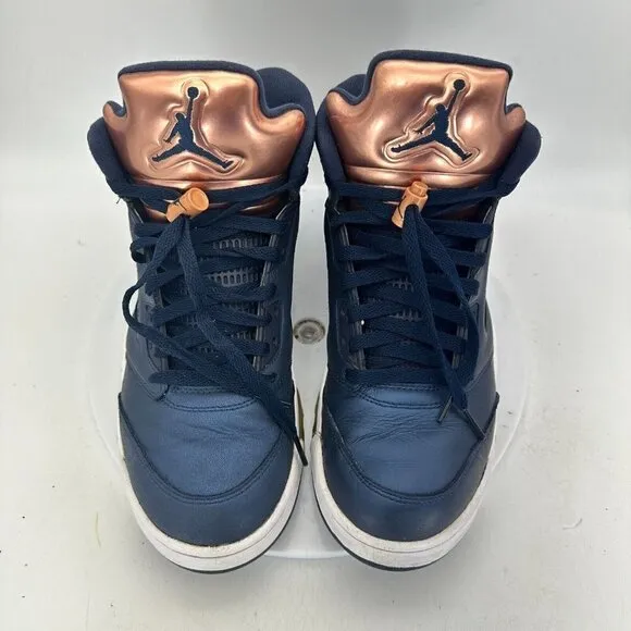 Nike Air Jordan V 5 Retro Men Size 10 Sneaker Shoes Bronze Black 136027-416
