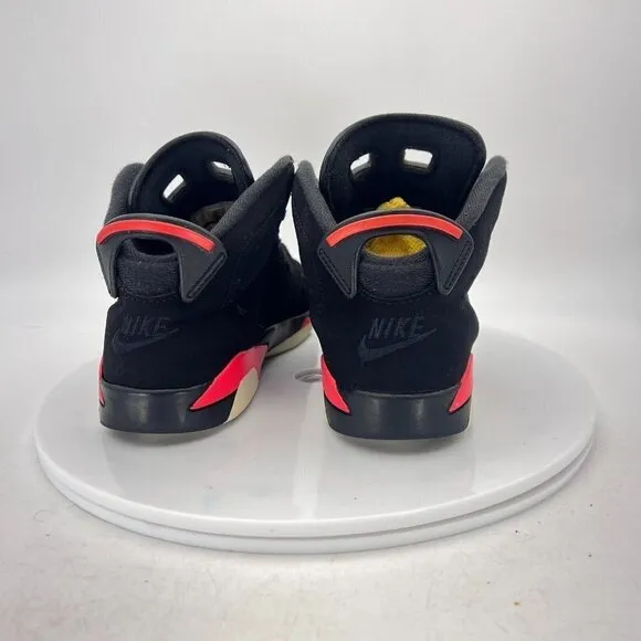 Nike Air Jordan VI 6 Retro Youth Size 3Y 384666-060 Black Infra Red Shoes