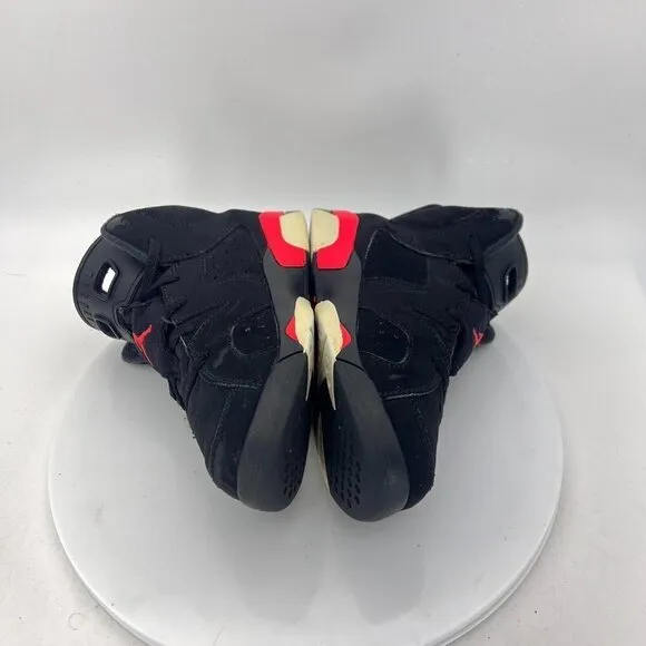 Nike Air Jordan VI 6 Retro Youth Size 3Y 384666-060 Black Infra Red Shoes