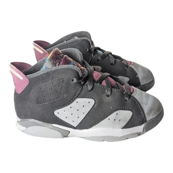 NIKE Air Jordan 6 Retro 'Bordeaux' TD Sneakers Size 10C