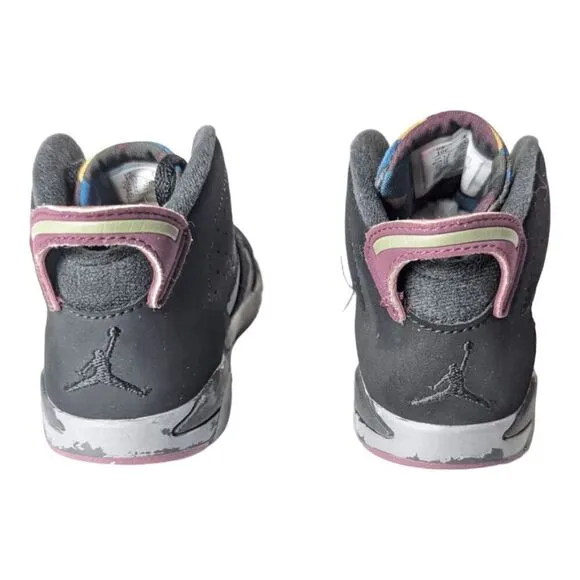 NIKE Air Jordan 6 Retro 'Bordeaux' TD Sneakers Size 10C
