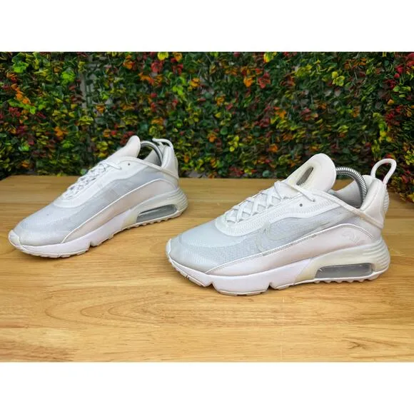 Nike Air Max‎ 2090 Running Shoes Sneakers BV9977-100 White Wolf Gray Mens 7