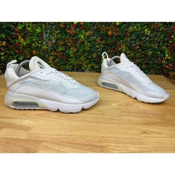 Nike Air Max‎ 2090 Running Shoes Sneakers BV9977-100 White Wolf Gray Mens 7