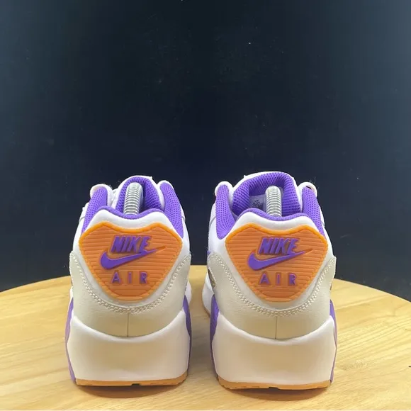 Nike Air Max 90 LTR (GS) Sneakers Shoes Sizes White/Action Grape DV3607-103