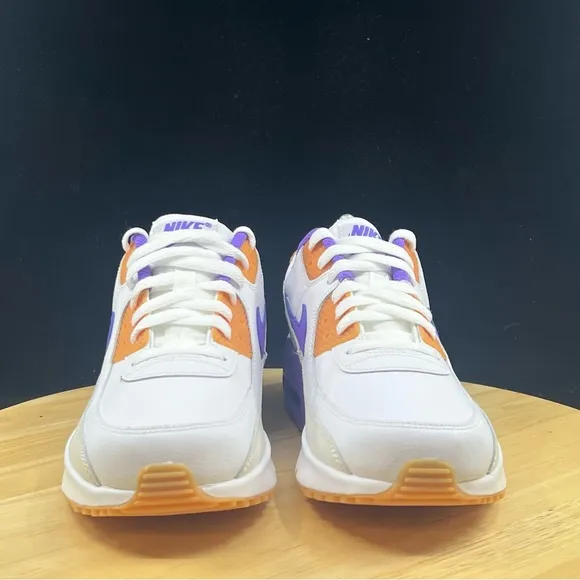 Nike Air Max 90 LTR (GS) Sneakers Shoes Sizes White/Action Grape DV3607-103