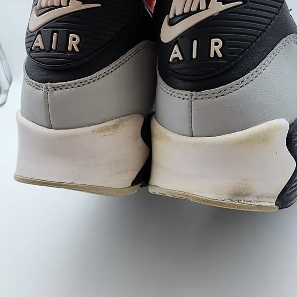 Nike Air Max 90 Shoes Mens 12 Black White Grey Leather 2011 Rare Casual 325018
