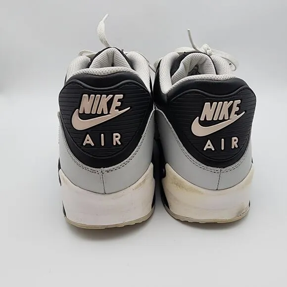 Nike Air Max 90 Shoes Mens 12 Black White Grey Leather 2011 Rare Casual 325018