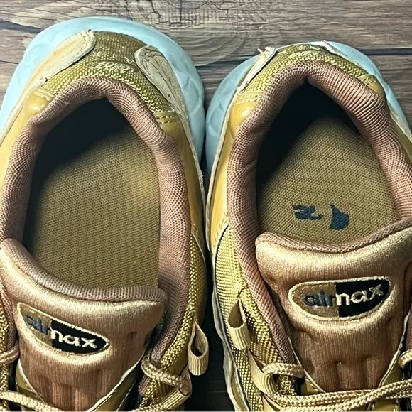 Nike Air Max 95 ‘Metallic Gold’ Sneakers Men’s Size 10 Shoes READ DESCRIPTION
