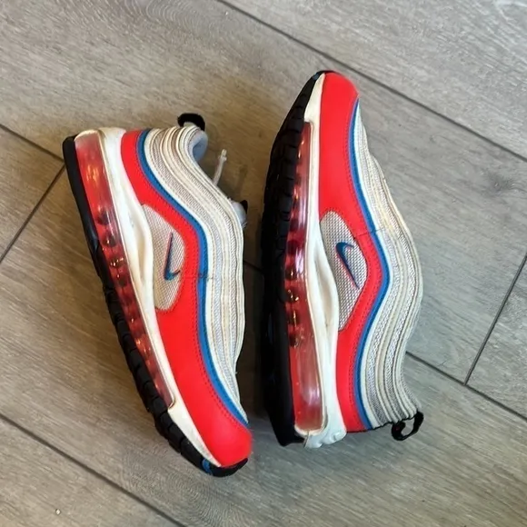 Nike air max 97 retro design reflective running shoes size 6.5