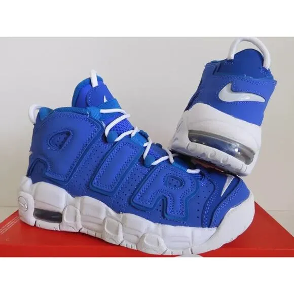 NIKE AIR MORE UPTEMPO (GS) MEDIUM BLUE-WHITE SZ 6Y-WOMENS SZ 7.5 [DM1023-400]