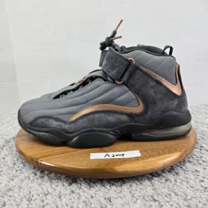 Nike Air Penny IV Copper Gray Suede Retro Basketball Shoes Mens 10 864018-002