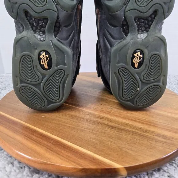 Nike Air Penny IV Copper Gray Suede Retro Basketball Shoes Mens 10 864018-002