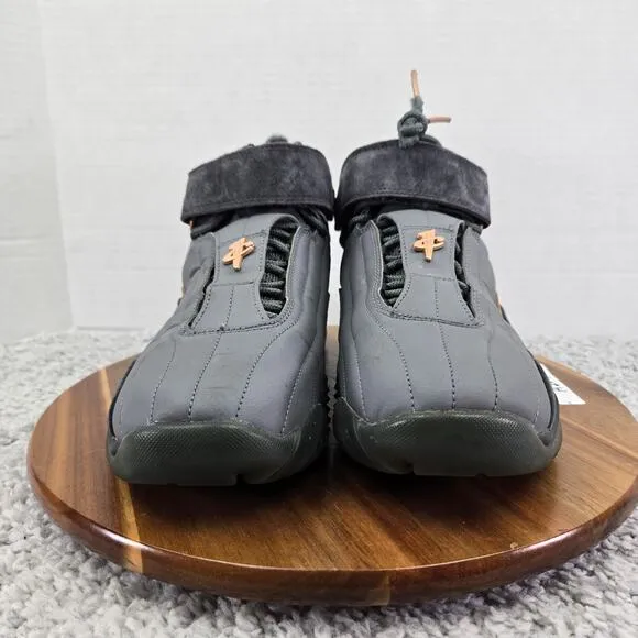 Nike Air Penny IV Copper Gray Suede Retro Basketball Shoes Mens 10 864018-002