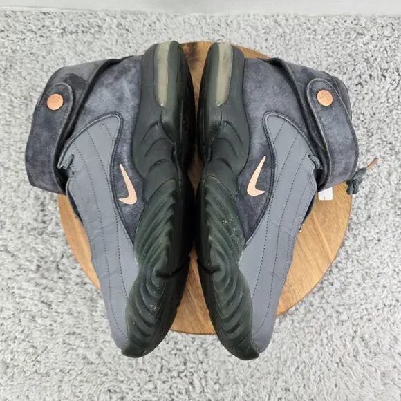 Nike Air Penny IV Copper Gray Suede Retro Basketball Shoes Mens 10 864018-002
