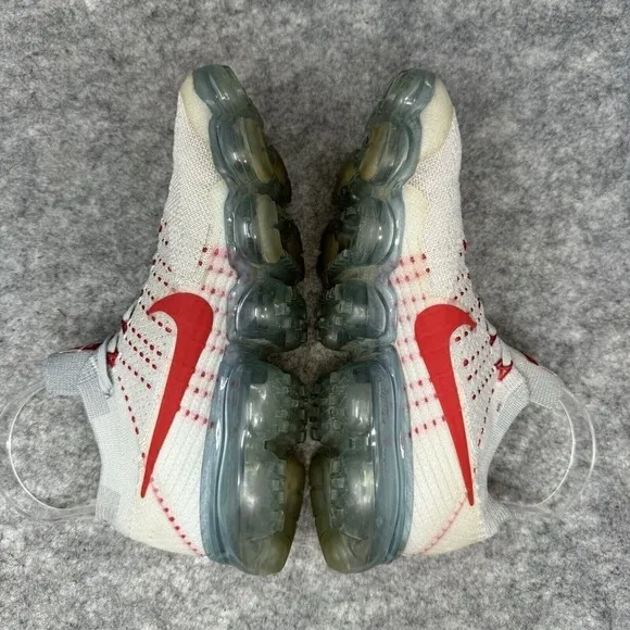 Nike Air Vapor Max Shoes Platinum Red OG 2017 Mens size 6 Womens 8.5 Flyknit