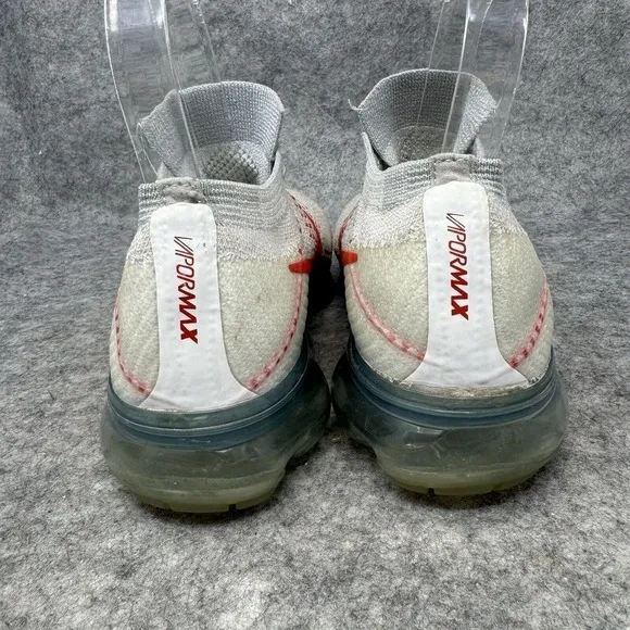 Nike Air Vapor Max Shoes Platinum Red OG 2017 Mens size 6 Womens 8.5 Flyknit