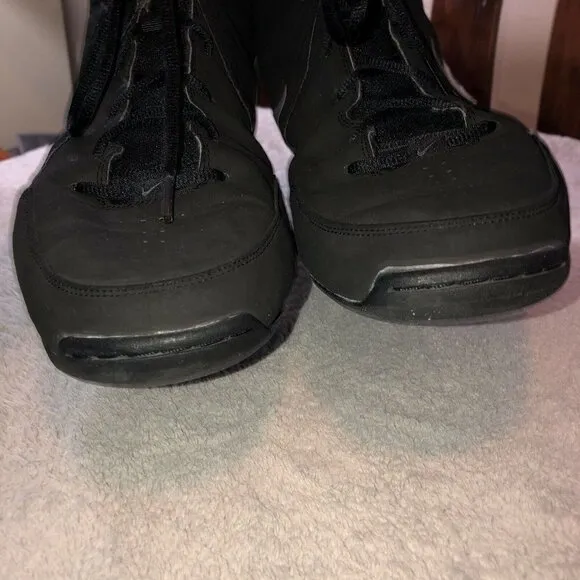 NiKE Air Visi Pro Mens Black Hi Tops Basketball Shoes 407845-002 Size 12