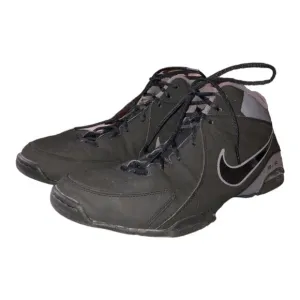 NiKE Air Visi Pro Mens Black Hi Tops Basketball Shoes 407845-002 Size 12