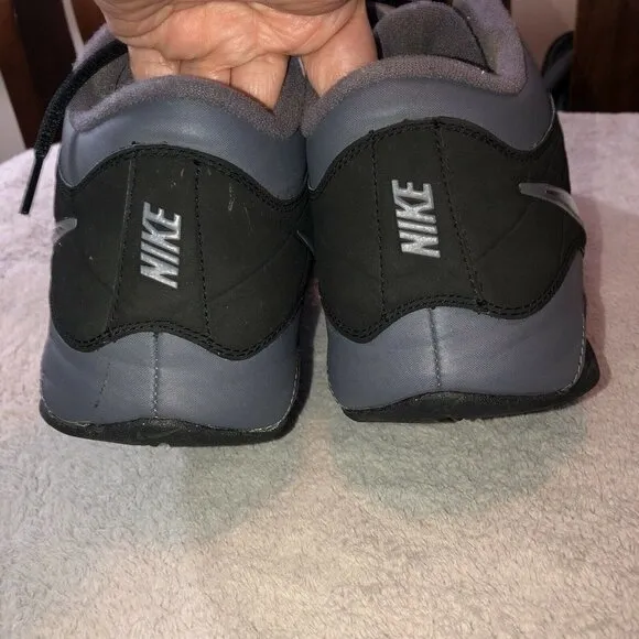 NiKE Air Visi Pro Mens Black Hi Tops Basketball Shoes 407845-002 Size 12