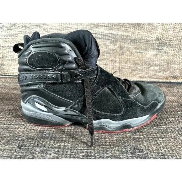 Nike Air Jordan 8 VIII Retro Bred Black Cement 305381-022 Mens Size 9