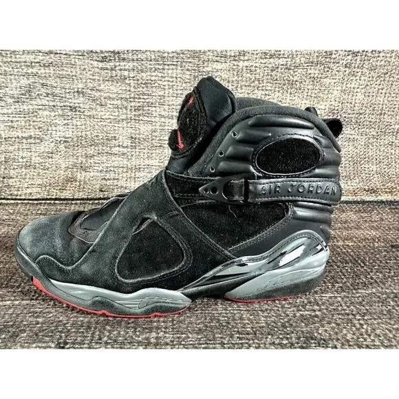 Nike Air Jordan 8 VIII Retro Bred Black Cement 305381-022 Mens Size 9