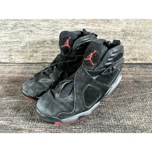 Nike Air Jordan 8 VIII Retro Bred Black Cement 305381-022 Mens Size 9