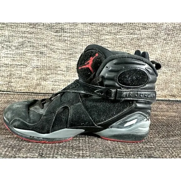 Nike Air Jordan 8 VIII Retro Bred Black Cement 305381-022 Mens Size 9