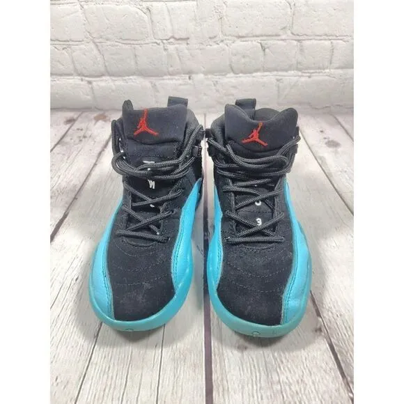 Nike Air Jordan Retro 12 Gamma Blue Basketball Shoes Boys Size 11