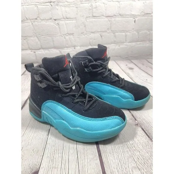Nike Air Jordan Retro 12 Gamma Blue Basketball Shoes Boys Size 11