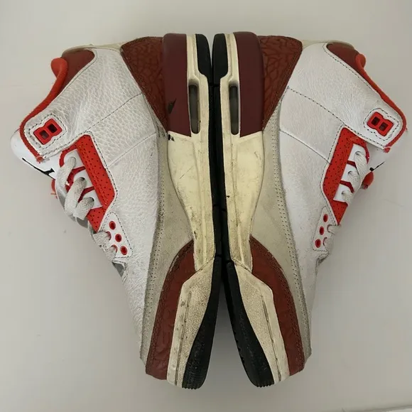 Nike Big Kids Air Jordan 3 Retro Mars Stone Team Orange Shoes Sneakers Size 6Y