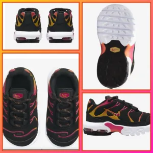 Nike Black and Pink Sneakers with Sporty Design