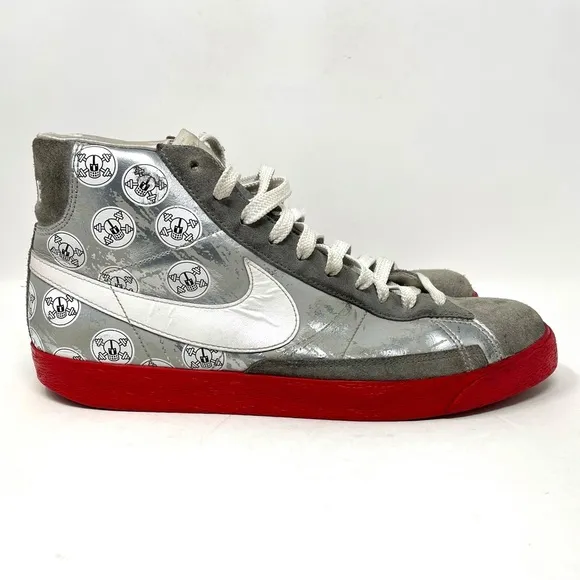 Nike Blazer High ‘OSU’ Silver Red White Mens 12