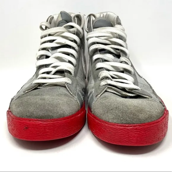 Nike Blazer High ‘OSU’ Silver Red White Mens 12