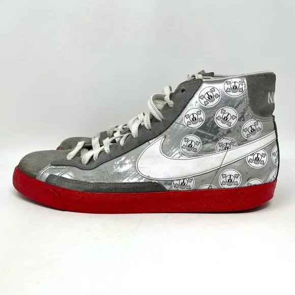 Nike Blazer High ‘OSU’ Silver Red White Mens 12