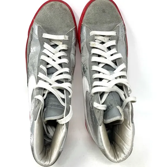 Nike Blazer High ‘OSU’ Silver Red White Mens 12
