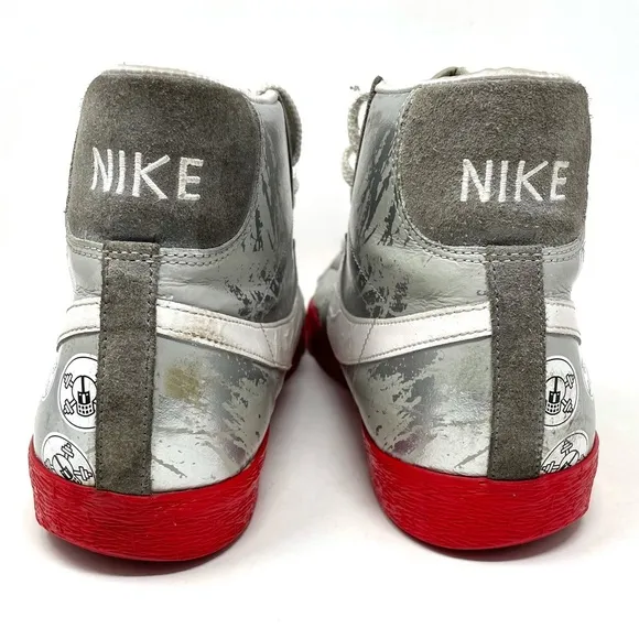 Nike Blazer High ‘OSU’ Silver Red White Mens 12