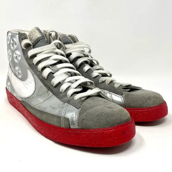 Nike Blazer High ‘OSU’ Silver Red White Mens 12