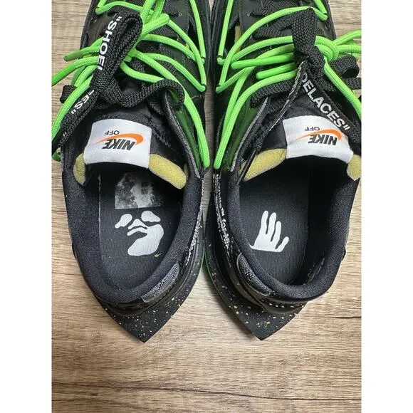 Nike Blazer Low '77 x Off White Shoes Black Green DH7863-001 Sz 11 Mens Virgil