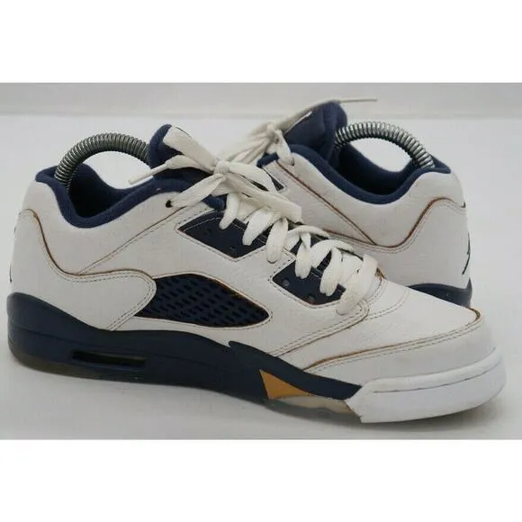 Nike Boys Air Jordan 5 Retro Low 314338-135 White Basketball Shoes Size 6Y