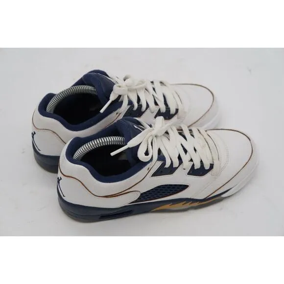 Nike Boys Air Jordan 5 Retro Low 314338-135 White Basketball Shoes Size 6Y