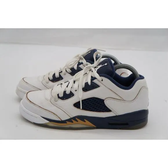 Nike Boys Air Jordan 5 Retro Low 314338-135 White Basketball Shoes Size 6Y